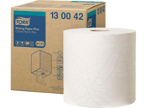 Tørkerull TORK Plus 2L W1/W2/W3 255m Sterkt og effektivt tørkemateriale i cel 